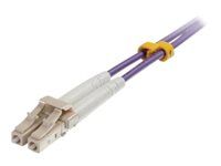 Purple - Patch kabel - multirežim LC (M) do multirežim LC (M) - 1 m - 1 m - optické vlákno - duplex - 50 / 125 mikron - OM4 - purpurová