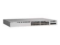 Network Essentials - přepínač - L3 - 24 x 10/100/1000 (PoE+) + 4 x Gigabit SFP (uplink) - Lze montovat do rozvaděče - PoE+ (740 W) - repasované