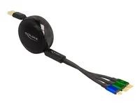 USB 3 in 1 Retractable Charging Cable fo