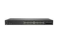 Přepínač - řízený - 24 x 10/100/1000 (PoE+) + 4 x 10 Gigabit SFP+ - Lze montovat do rozvaděče - PoE+ (410 W) - NFR, demo