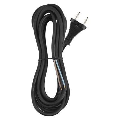Flexo šňůra gumová 2x1,5mm2 5m černá EMOS S03350