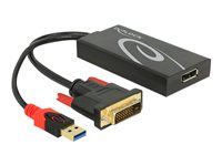 Nástroj pro převod videa - DVI - DisplayPort - černá - maloobchod