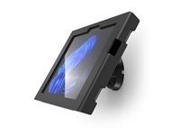 Montážní sada (kryt) - exponovaný přední/zadní fotoaparát a senzory, naklápění - pro tablet - uzamykatelný - černá - montáž na stěnu