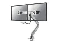 Montážní sada - plný pohyb - pro 2 LCD displeje - stříbrná - velikost obrazovky: 10"-32" - upevnění svorkou, průchodka, upevnitelné na stůl