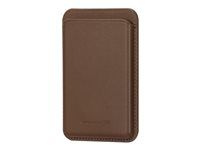 Brašna pro mobilní telefon / kreditní kartu - kompatibilita s MagSafe - kůže full-grain - dark tan