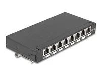 Mini Desktop Patch Panel RJ45 jack 8 por