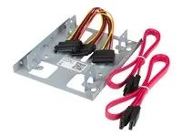 Dual SATA SSDs/HDDs Mounting Bracket for Mounting Bay (BRACKET25X2) - Bay adaptér pro datový sklad - 3,5" na 2,5" - ocelová - pro P/N: 25S22M2NGFFR, S322M225R, SAT2M2NGFF25, SAT32M225, SAT32MSAT257, ST521PMINT