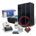 Solární ostrovní set SOLARFAM 540Wp, 12V, baterie 200Ah, měnič 230VAC 2000W