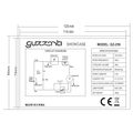 GUZZANTI GZ 256, Chladicí vitrína, bílá