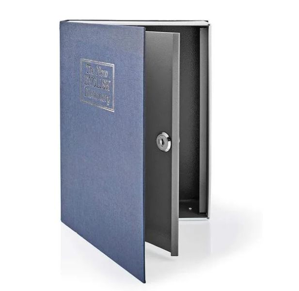 Invero Book Safe – přenosný trezor ve tvaru knihy „The New English Dictionary“