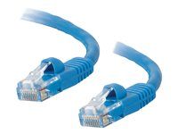Patch kabel - RJ-45 (M) do RJ-45 (M) - 2 m - UTP - CAT 5e - lisovaný, provedení bez hrbolků, licna - modrá