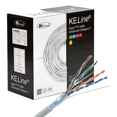 KELINE Kabel FTP (F/UTP) 4x2xAWG24 Cat 5E LSOH 305