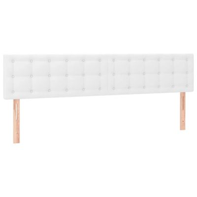 vidaXL Čela postelí bílé 160x5x78/88 cm umělá kůže