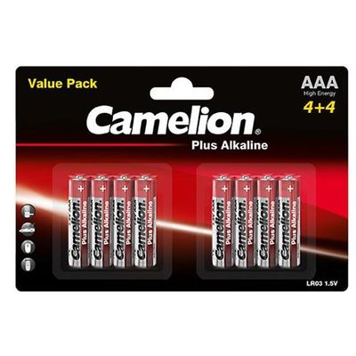 CAMELION Baterie alkalické PLUS AAA 8ks LR03 BP8