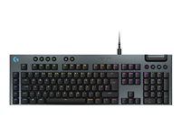 Klávesnice - podsvícení - USB - QWERTY - anglická - černá