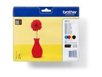 Černá, žlutá, azurová, purpurová - originální - blistr - inkoustová cartridge - pro Brother DCP-J132W, DCP-J552DW, DCP-J752DW