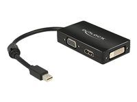 Nástroj pro převod videa - DisplayPort - DVI, HDMI, VGA - černá