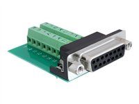 Sériový adaptér - 15 pin D-Sub (DB-15) (F) do 16pinový terminální blok