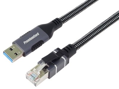 Ethernet. kabel USB3.2->LAN RJ45  10/100/1000, 3m