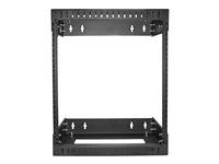 12U Adjustable Rack (RK12WALLOA) - Rozvaděč stojanový - montáž na stěnu - černá - 12U - 20"