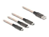 USB RGB Charging Cable 3 in 1 Type-A to