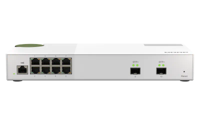 QNAP řízený switch QSW-M2108-2S (8x 2,5GbE RJ45 a 2x 10GbE SFP+)