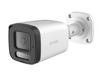 D-Link BCB-P01 - Sítová bezpecnostní kamera - bullet - venkovní - odolná vuci povetrnostním vlivum - barevný (Den a noc) - 2 Mpix - 1920 x 1080 - 1080p - pevné ohnisko - audio - LAN 10/100 - MJPEG, H.264, H.265 - DC 12 V / PoE trída 3