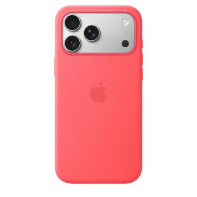 iPhone 17 Pro Max Silicone Case with MS – Br.Guava