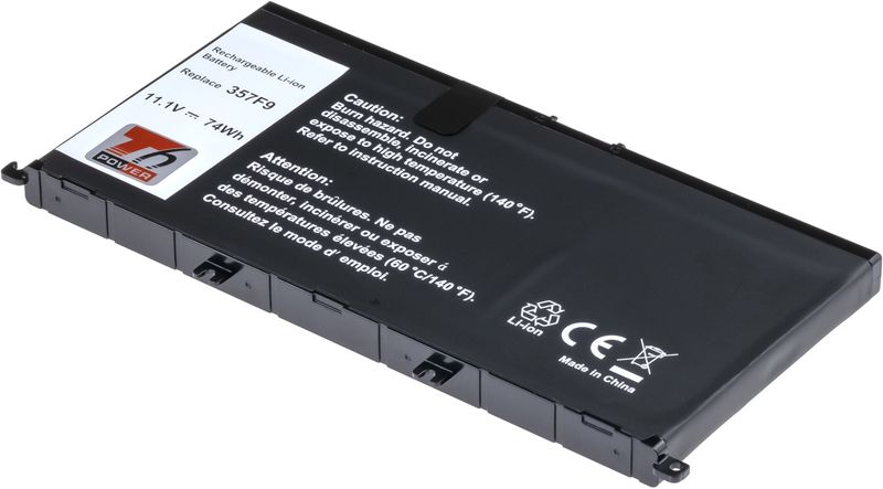 Baterie T6 Power pro Dell Insprion 15 7559, 7566, 7567, 6660mAh, 74Wh, 6cell, Li-ion