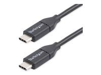 3m / 10 ft - USB Cable Male to Male - USB-C Cable - USB-C Charge Cable - USB Type C Cable - USB 2.0 (USB2CC3M) - USB kabel - USB-C (M) do USB-C (M) - Thunderbolt 3 / USB 2.0 - 3 m - černá - pro P/N: DKT30CHD