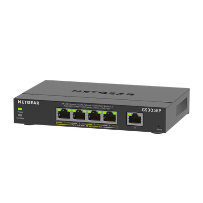 Netgear 5PT ge plus swch w/ poe+
