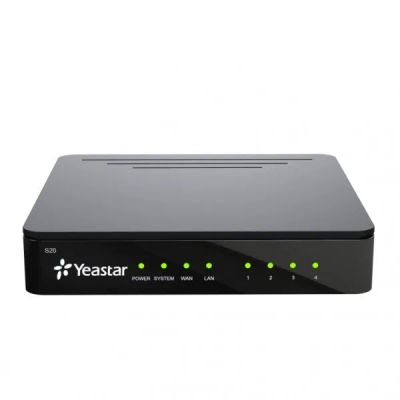 Yeastar S20, IP PBX, až 4 porty, 20 uživatelů, 10 hovorů