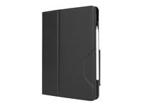 Pouzdro s klopou pro tablet - polyuretanová imitace kůže - černá - 12.9" - pro Apple 12.9-inch iPad Pro (3rd generation, 4th generation, 5th generation, 6th generation); 13-inch iPad Air (M2, M3, M4)
