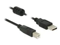 Kabel USB - USB (M) do USB typ B (M) - USB 2.0 - 1 m - černá