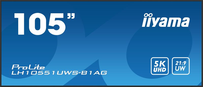 105" iiyama LH10551UWS-B1AG: IPS,5K,USB-C,24/7