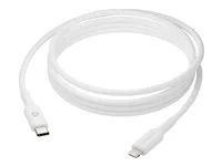 Kabel Lightning - USB-C s piny (male) do Lightning s piny (male) - 2 m - bílá