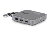 Apple M1/M2 Dual Display compatible - DisplayLink Cert Dual 4K 60Hz HDMI 2.0b - 1xA/1xC USB 3.2 10Gbps hub | 100W PD charging - Type-C Mini docking station - Power adapter/bus powered - Win/Chrome/macOS - Dokovací stanice - USB-C / USB4 / Thunderbolt 3 / Thunderbolt 4 - 2 x HDMI - 1GbE
