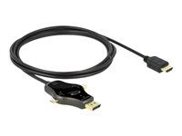 Video adaptér - DisplayPort, Mini DisplayPort, USB-C s piny (male) do HDMI s piny (male) - 1.75 m - antracit - podporuje 4K