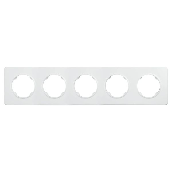 Pětinásobný rámeček ELECTROMALT OVAL OVA1005W, bílý