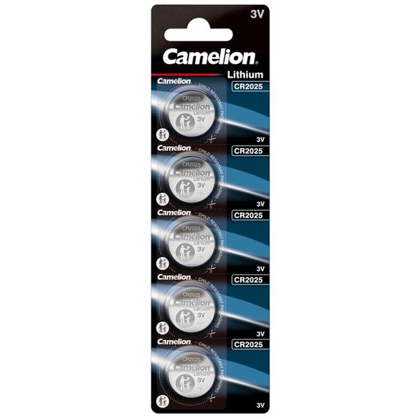 CAMELION Baterie LITHIUM knoflíkové CR2025 5ks CR20