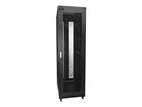Startech 42U Server Rack Cabinet - 4-Post Adjustable Depth (5.9" to 36.4") IT Network Equipment Rack Enclosure with Casters - 2000lbs (RK4236BKB) - Rozvadec stojanový skrín - podlahové provedení - cerná - 42U - 19"
