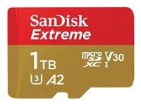 Paměťová karta flash (adaptér microSDXC na SD zahrnuto) - 1 TB - A2 / Video Class V30 / UHS-I U3 / Class10 - microSDXC UHS-I