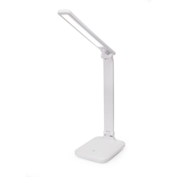 Platinet PDL194W stolní LED lampa Remus 5W stmívatelná, dotykové ovládání, USB port, bílá