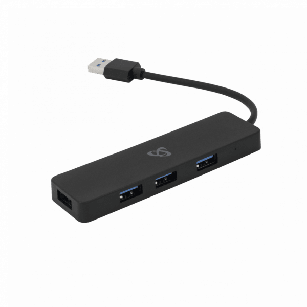 SBOX H-504, 4x USB 3.0 HUB, černý