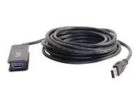 M/F - Prodlužovací šňůra USB - USB typ A (M) do USB typ A (F) - USB 3.0 - 30 V - 5 m - aktivní - černá