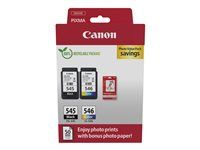 2-balení - 8 ml - černá, barva (azurová, purpurová, žlutá) - originální - závěsný box - inkoustová kazeta/sada papíru - pro PIXMA iP2850, MG2450, MG2550, TR4550, TR4551