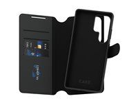 Pouzdro s klopou pro mobilní telefon - 2-v-1 peněženka - termoplastický polyuretan (TPU), polyuretan (PU) - pro Samsung Galaxy S25 Ultra