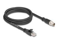M12 Cable X-coded 8 pin male to RJ45 plu