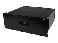 Startech 4U Black Steel Storage Drawer for 19in Racks and Cabinets - Rack storage drawer - 4U - 4UDRAWER - Zásuvka skríne datového skladu - 4U - pro P/N: CABSCRWS1224, RK2537BKM, RK3236BKF, RK4236BKB, RK4242BK24, RK4242BK30, RKQMCAB12V2