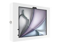 White - Škříň - pro tablet - skleněný držák, prostor - uzamykatelný - vysoce kvalitní hliník - bílá - velikost obrazovky: 11" - montážní rozhraní: 100 x 100 mm - montáž na stěnu - pro Apple 11-inch iPad Air (M2, M3, M4)